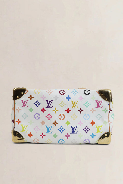 Louis Vuitton Multicolor White Speedy 30
