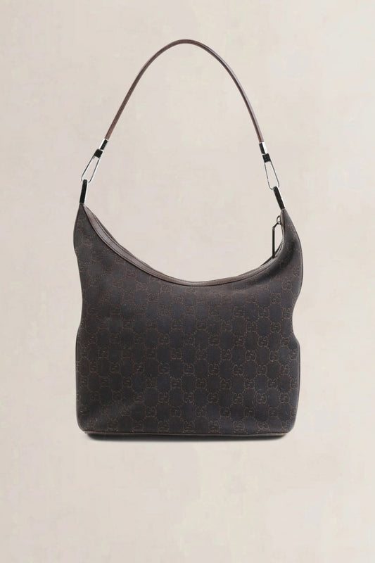 Brown GG Canvas Shoulder Bag