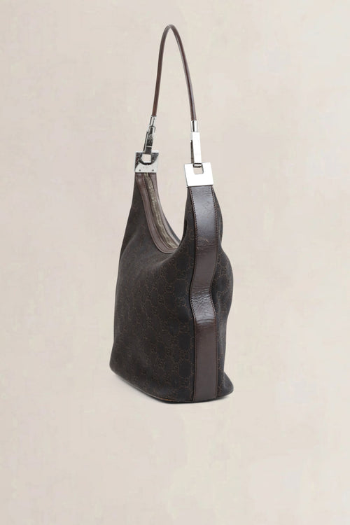 Brown GG Canvas Shoulder Bag