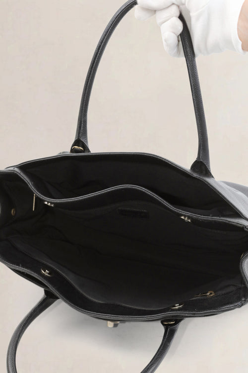 Chanel Dark Grey Executive Cerf Shoulder Bag