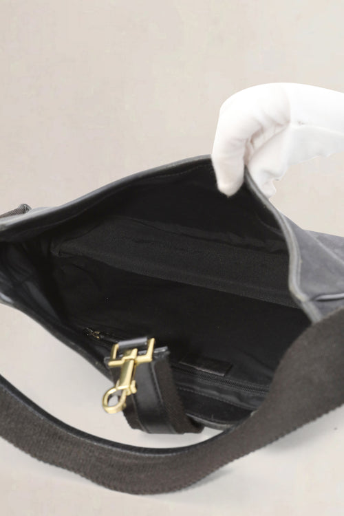 Gucci Black GG Canvas Jackie Shoulder Bag