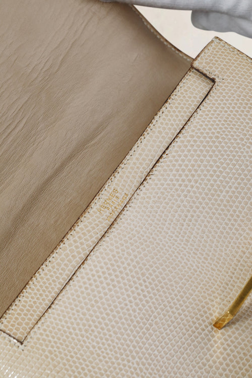Light Beige Python Quito II Shoulder Bag
