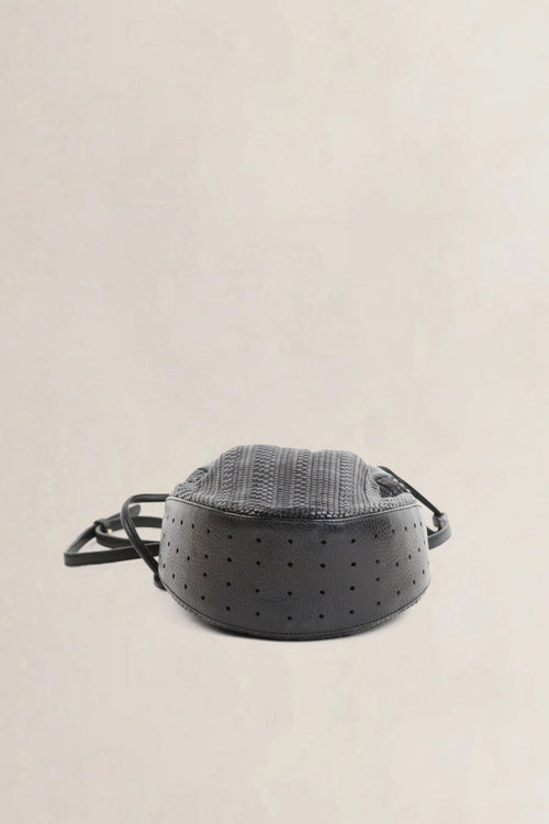 Delvaux Black Toile De Cuir Tabarin PM Crossbody Bag