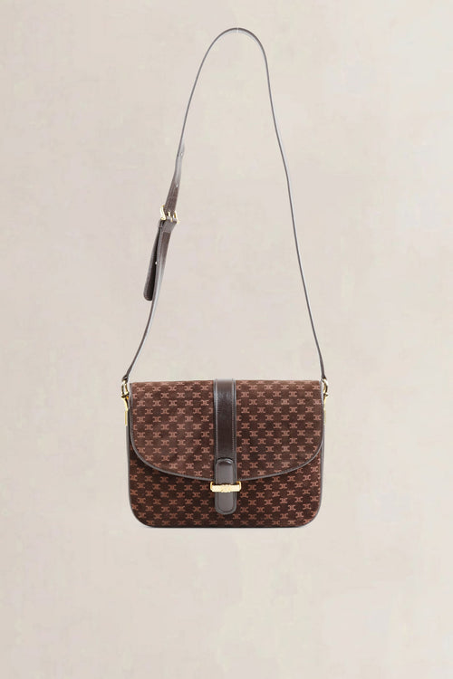 Céline Brown Monogram Crossbody Bag