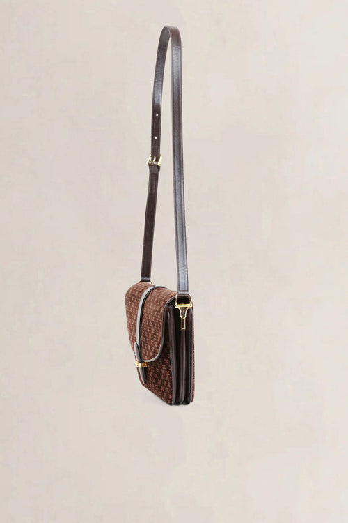 Céline Brown Monogram Crossbody Bag