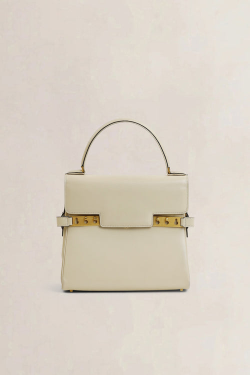Delvaux Cream Tempête PM Top Handle Bag