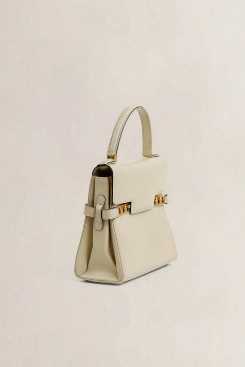 Delvaux Cream Tempête PM Top Handle Bag