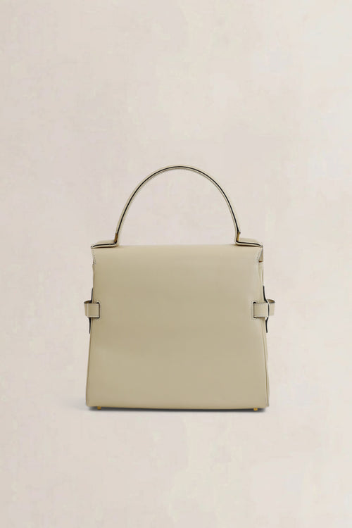 Delvaux Cream Tempête PM Top Handle Bag