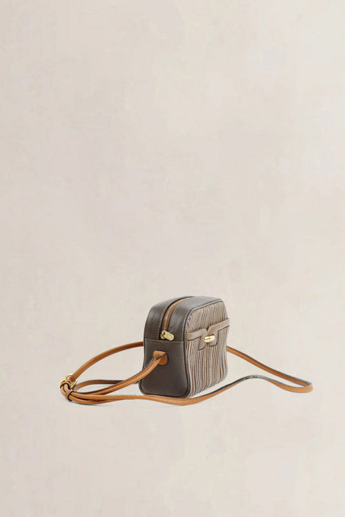 Delvaux Multicolore Toile De Cuir Crossbody Bag