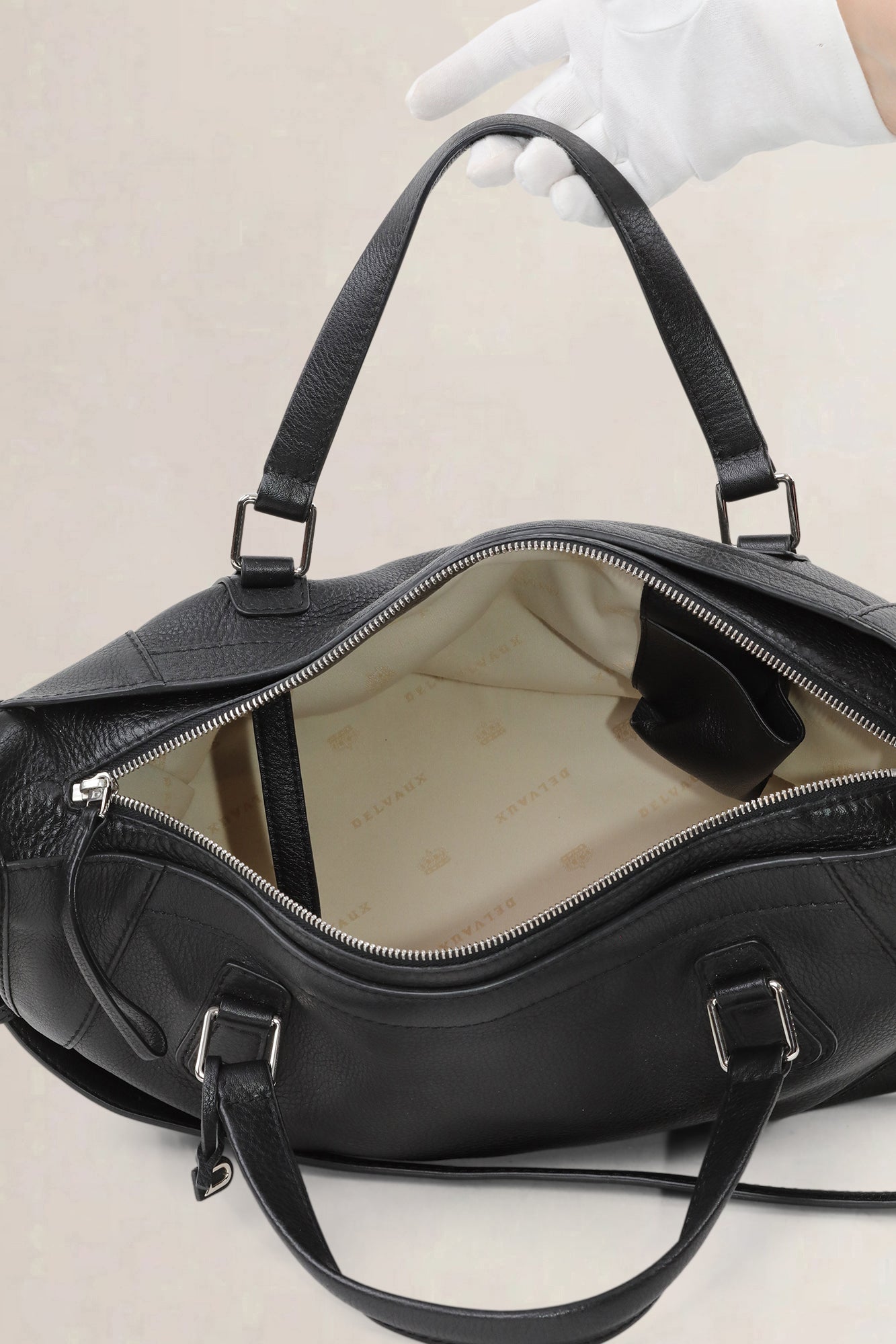 Delvaux Black Dimanche Galop Crossbody Bag