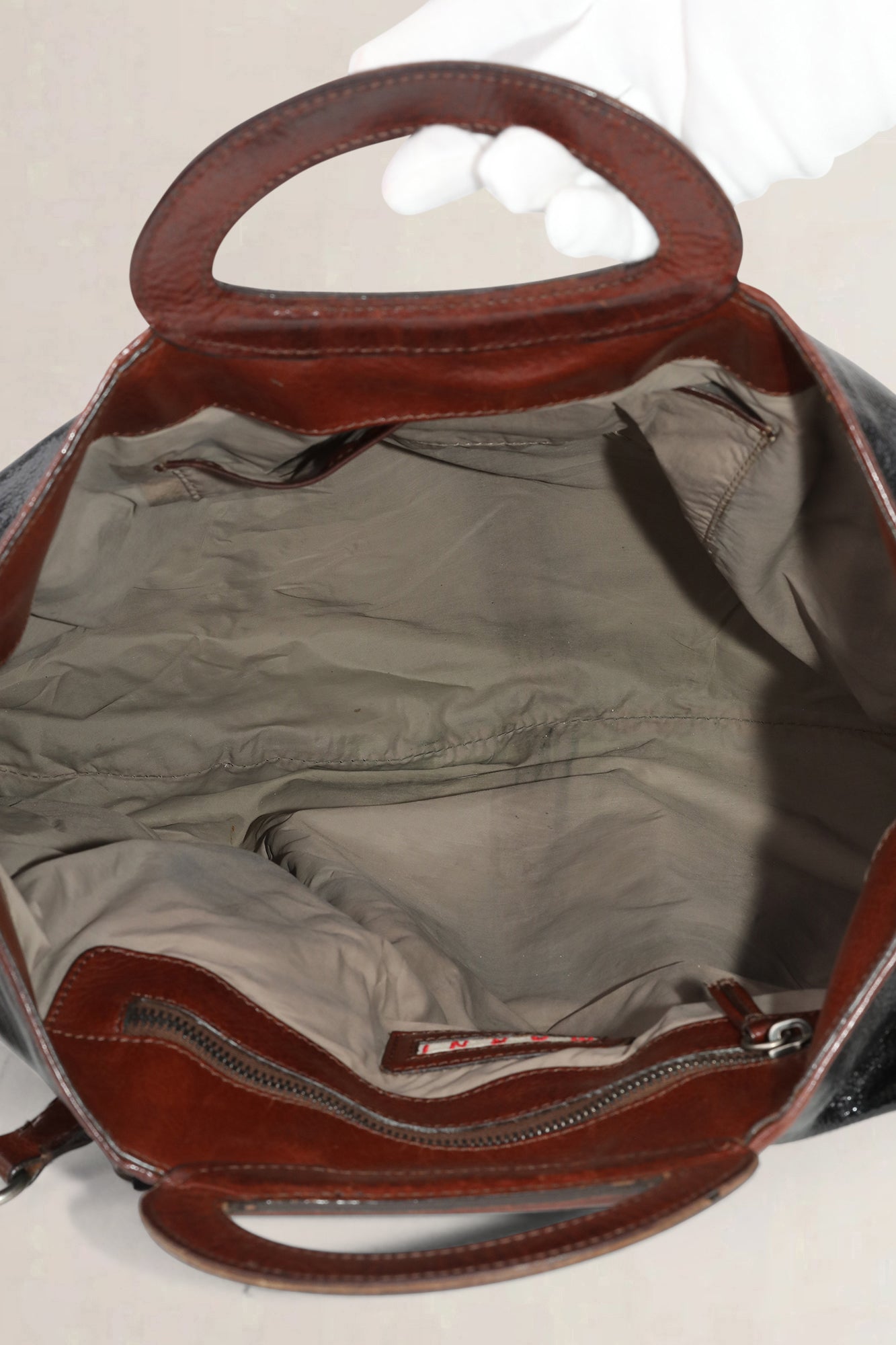 Marni Black Patent Leather Balloon Shoulder Bag