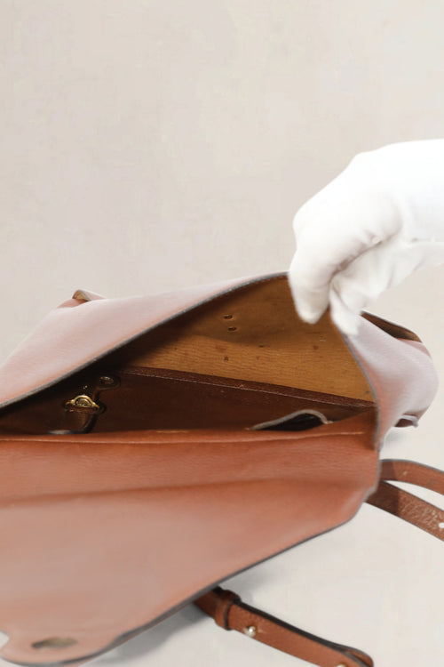 Delvaux Brown Grelon Crossbody Bag