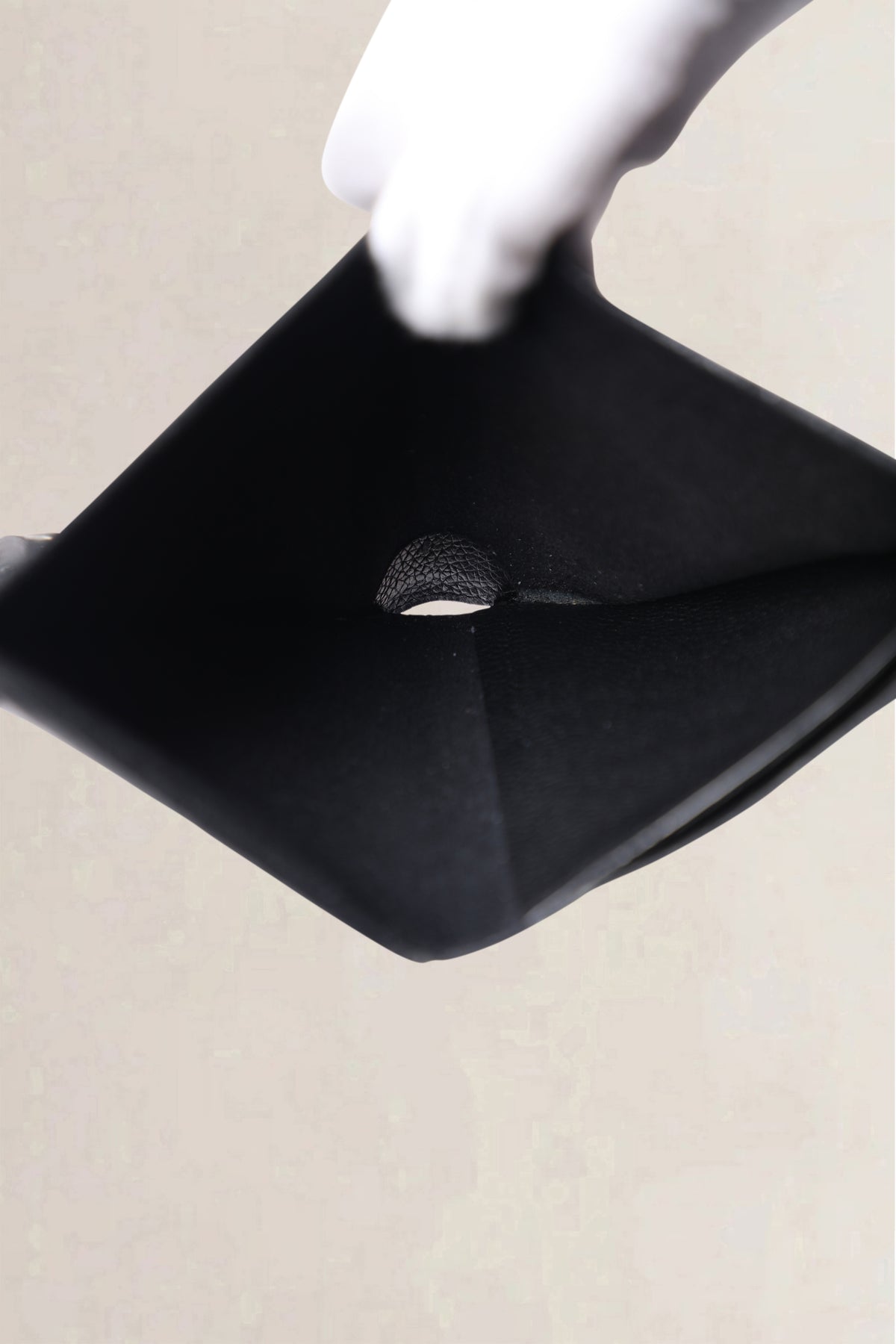 Delvaux Black Taurillon Trifold — preloved