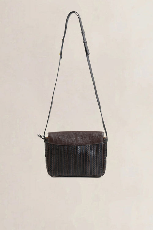 Delvaux Brown Toile De Cuir Malbec Crossbody Bag