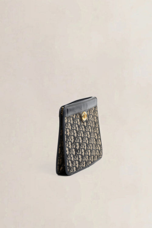 Christian Dior Blue Monogram Clutch
