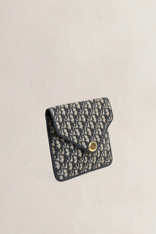 Christian Dior Blue Monogram Enveloppe Clutch