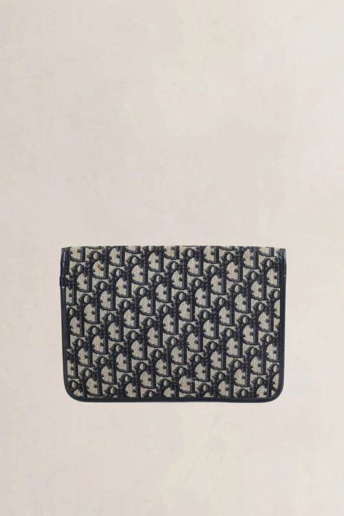 Christian Dior Blue Monogram Enveloppe Clutch