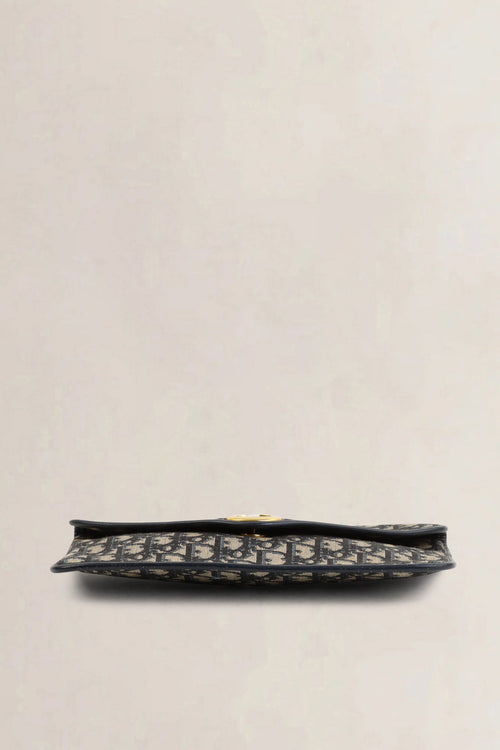 Christian Dior Blue Monogram Enveloppe Clutch