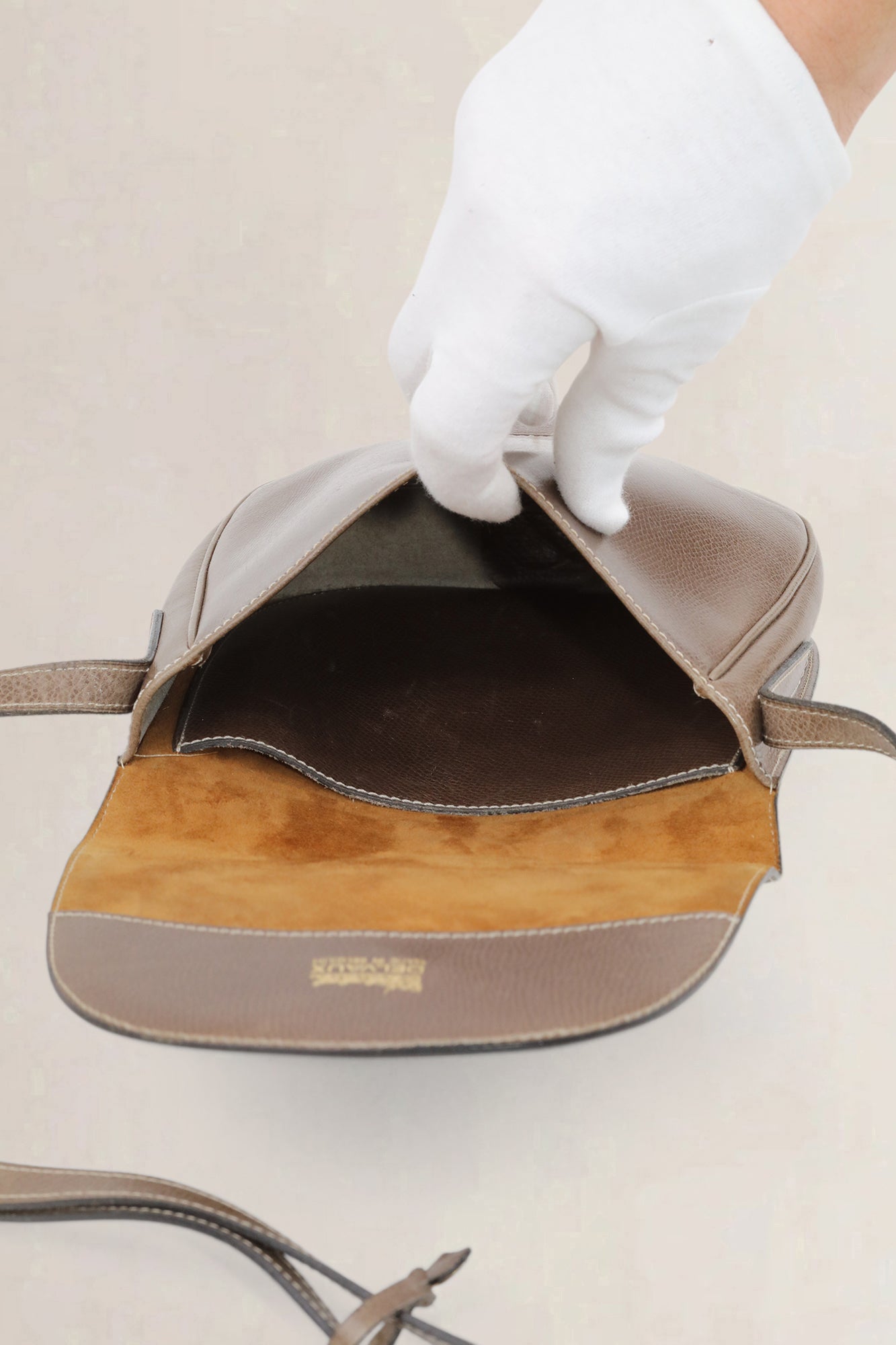 Delvaux Brown Leather Crossbody Bag