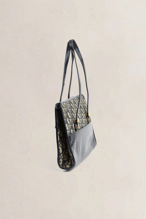Christian Dior Blue Monogram Top Handle Bag