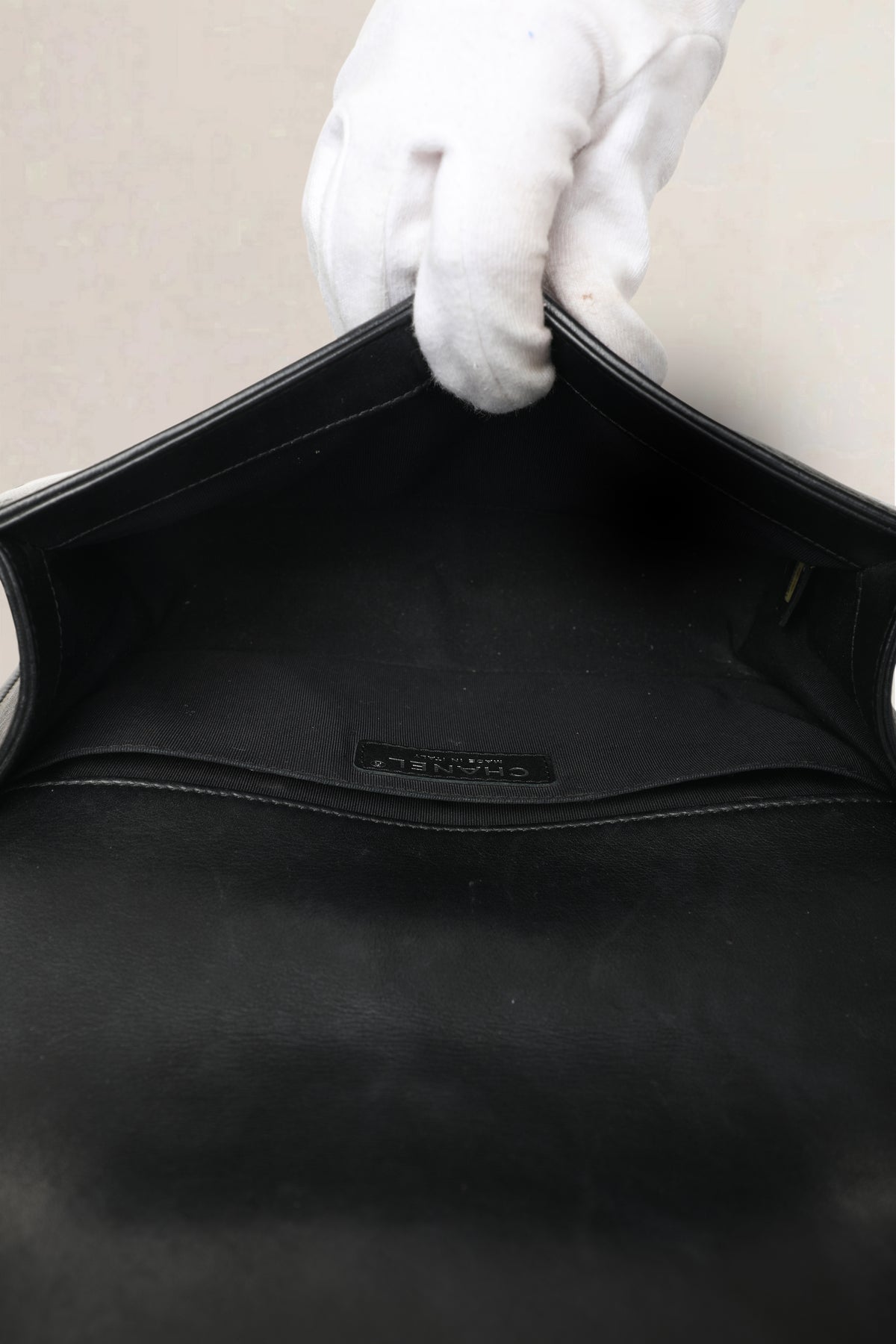 Chanel Black Boy Old Medium Shoulder Bag