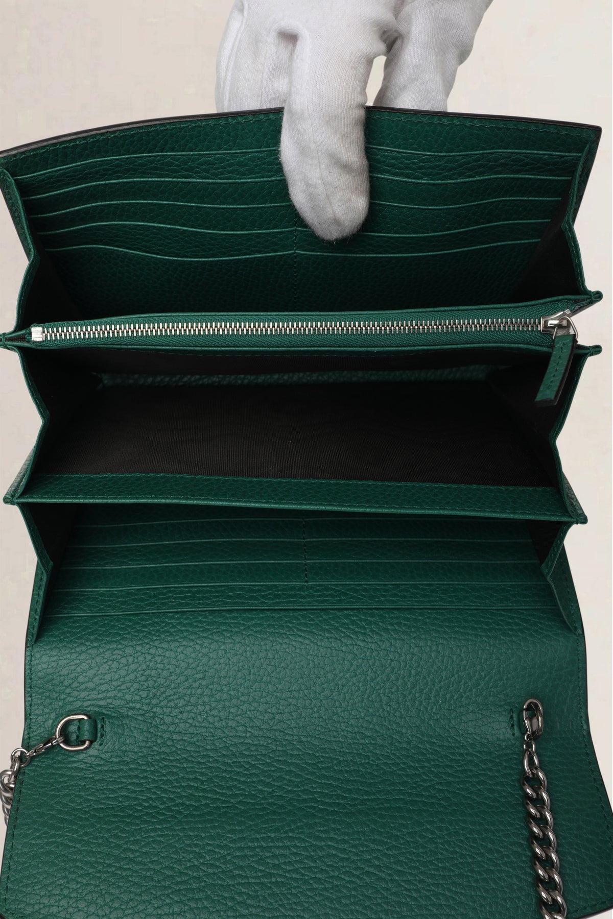 Gucci Green Dionysus Wallet on Chain Crossbody Bag