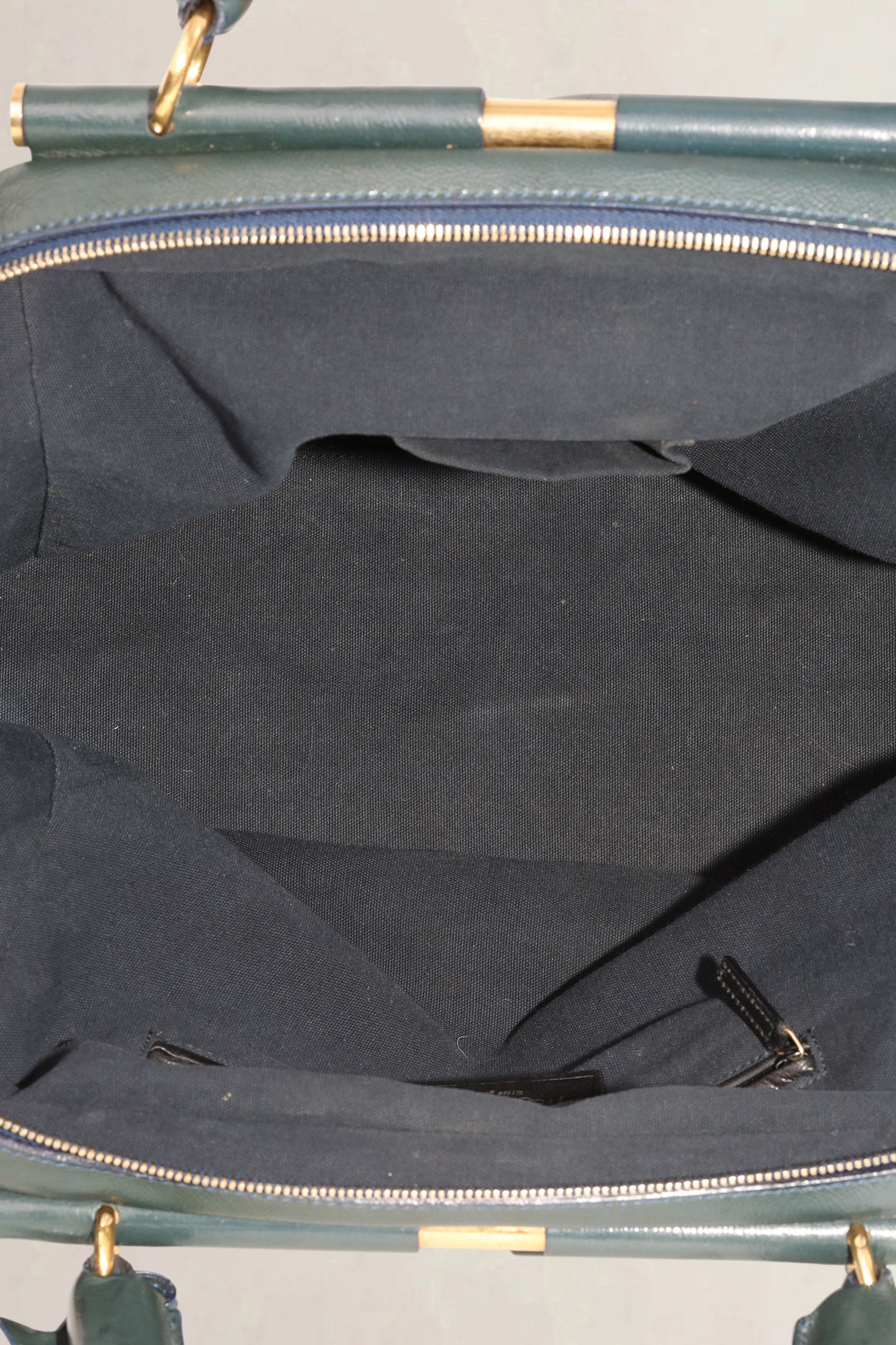 YSL Green Patent Leather Majorelle Shoulder Bag