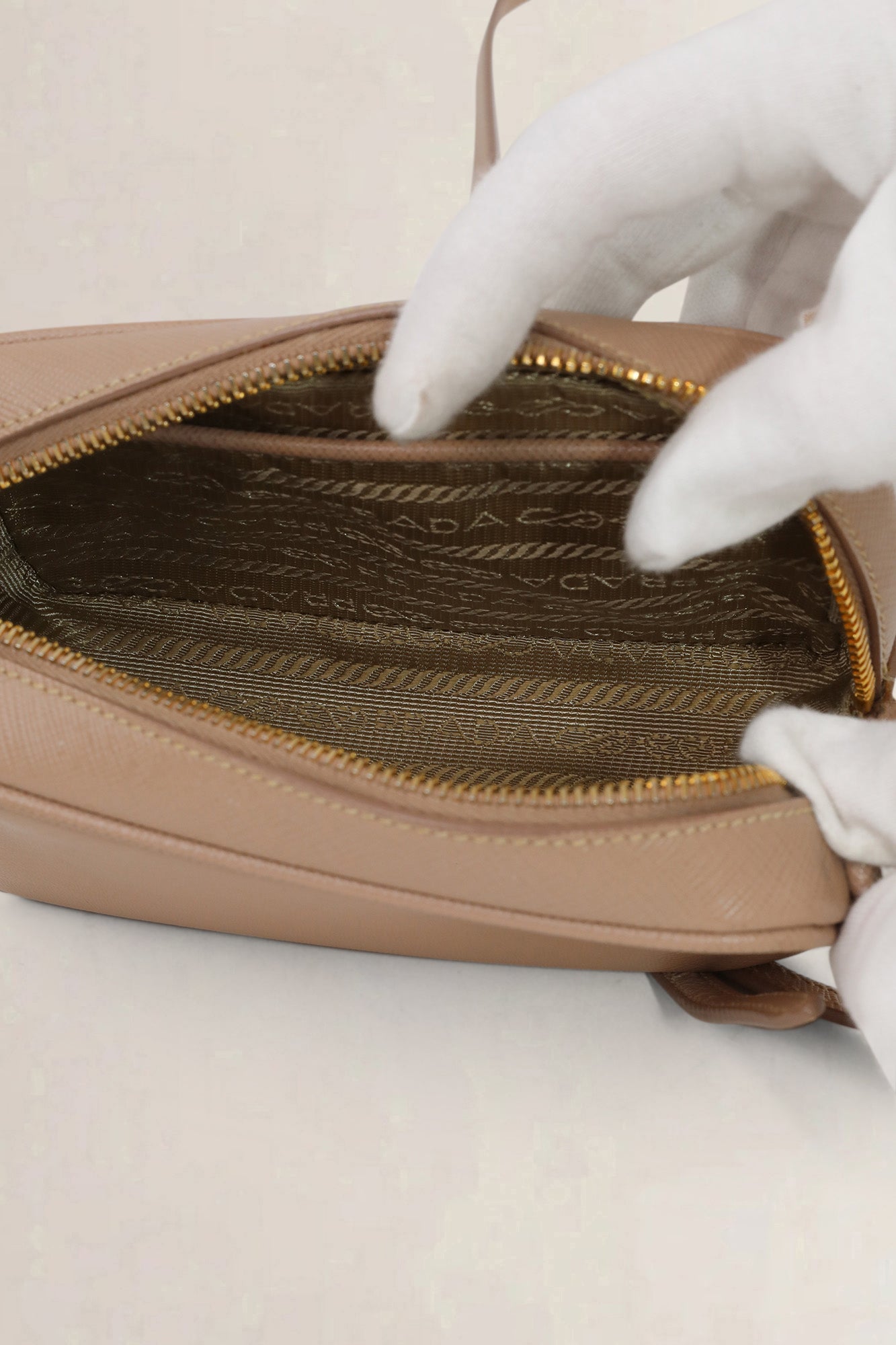 Prada Cammeo Saffiano Leather Camera Crossbody Bag