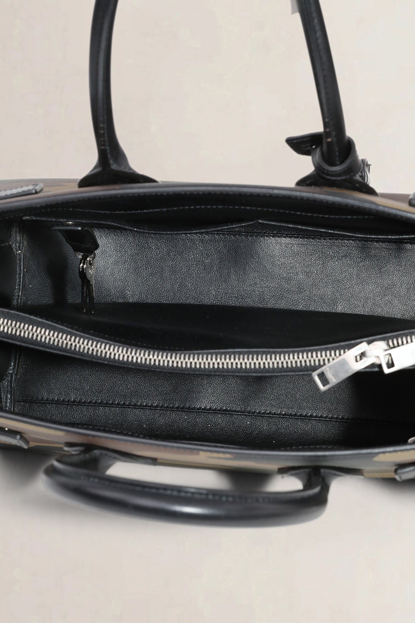 Saint Laurent Camouflage Printed Sac De Jour Small Top Handle Bag