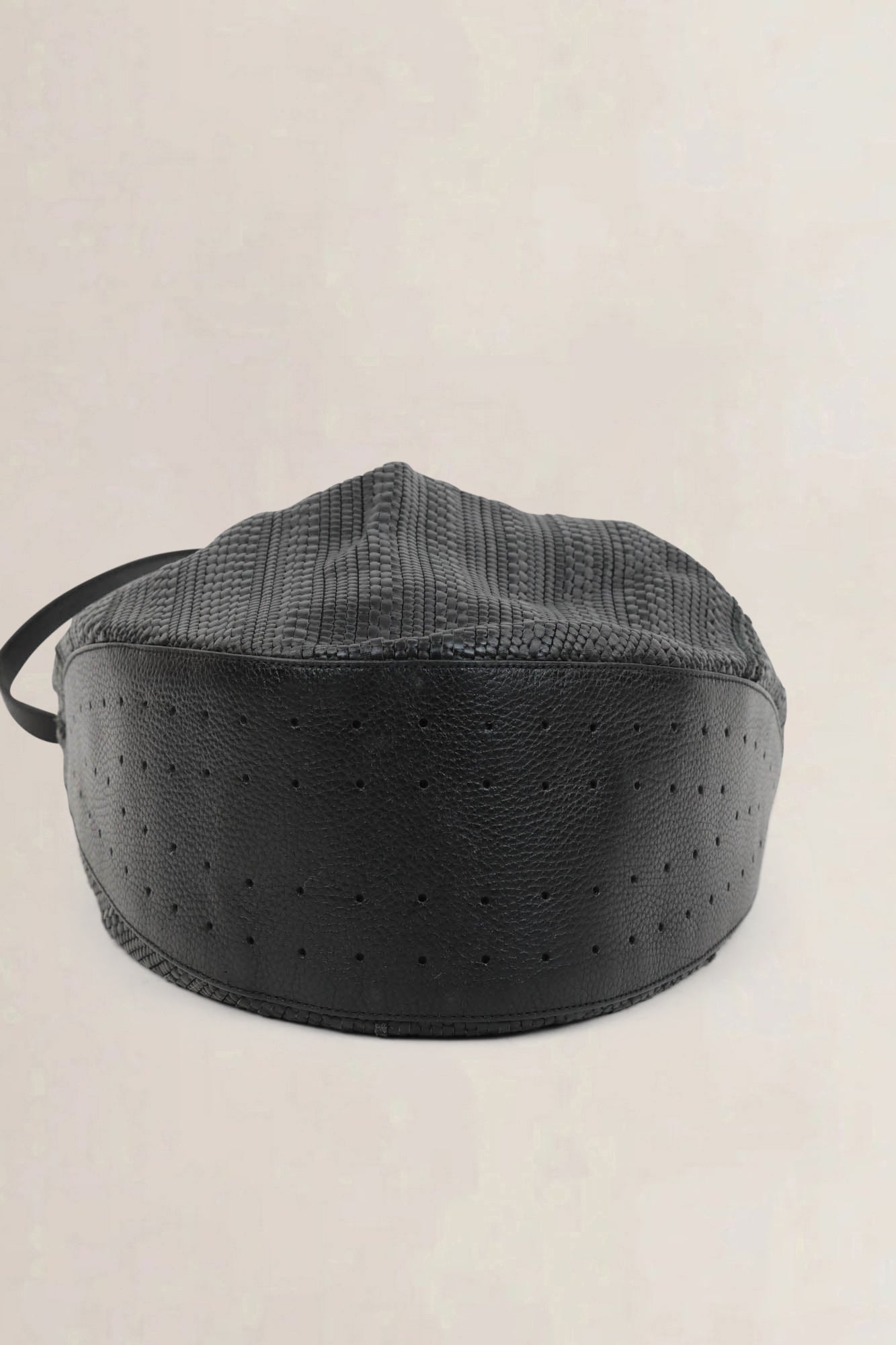 Black Tabarin GM Toile De Cuir Crossbody Bag
