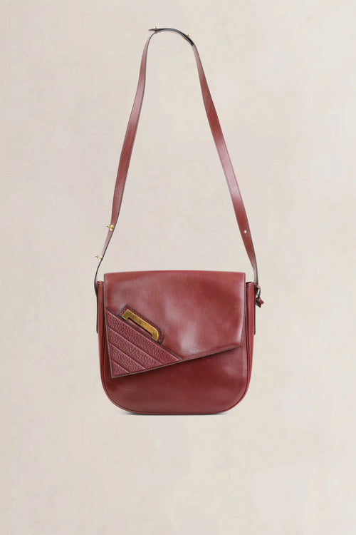 Delvaux Burgundy Crossbody Bag