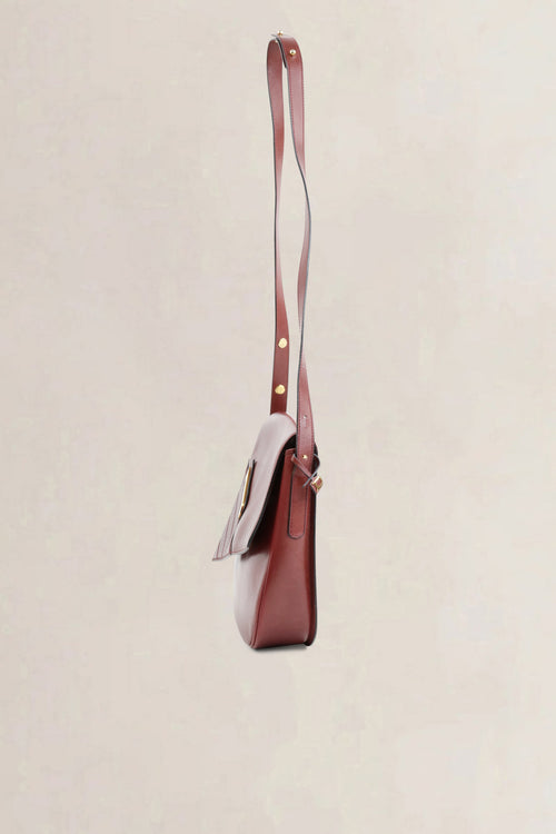 Delvaux Burgundy Crossbody Bag