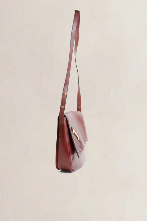 Delvaux Burgundy Crossbody Bag
