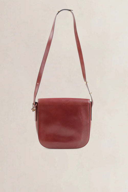 Delvaux Burgundy Crossbody Bag