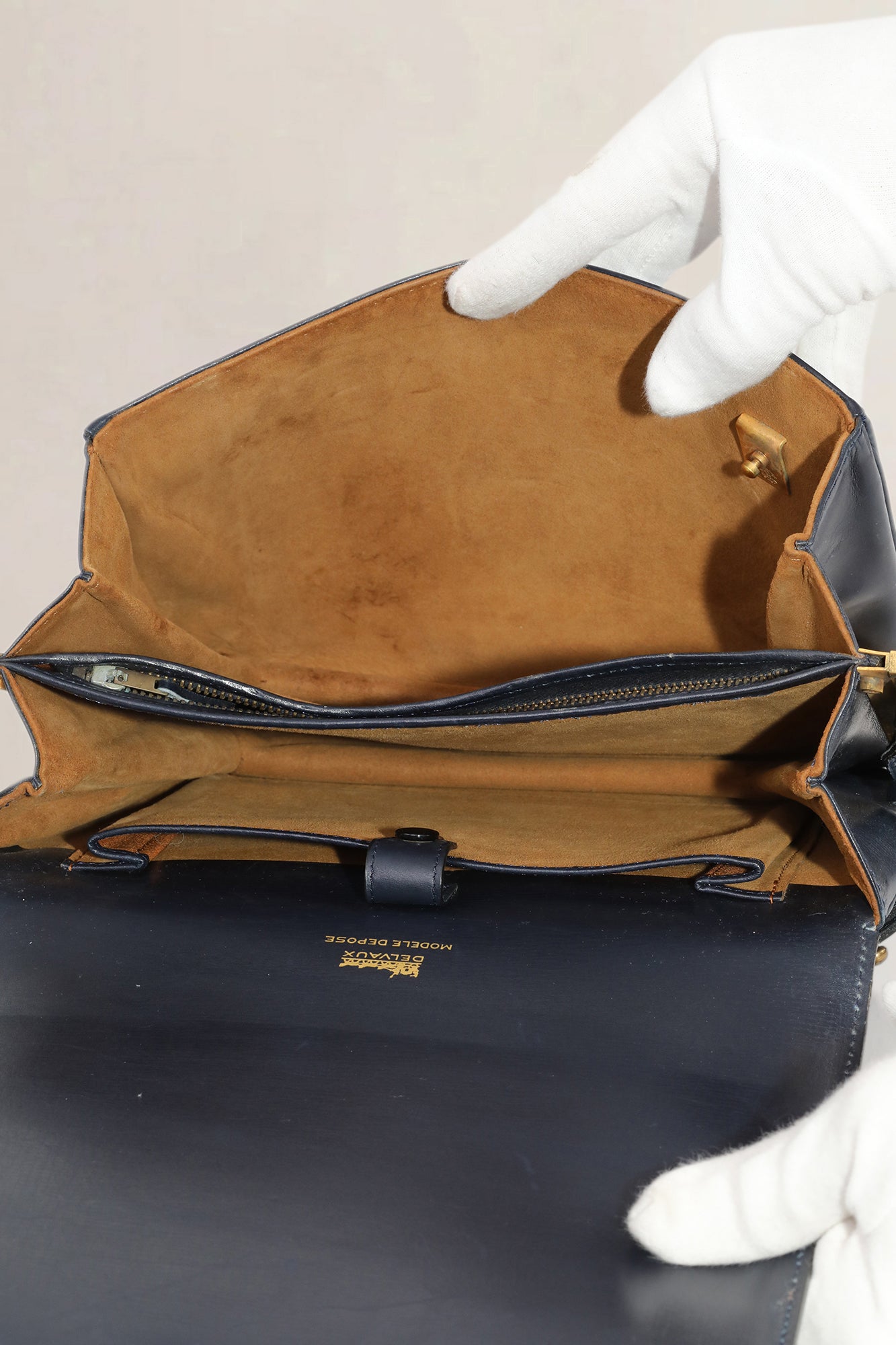 Delvaux Blue Vintage Shoulder Bag