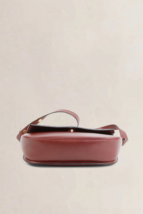 Delvaux Burgundy Crossbody Bag