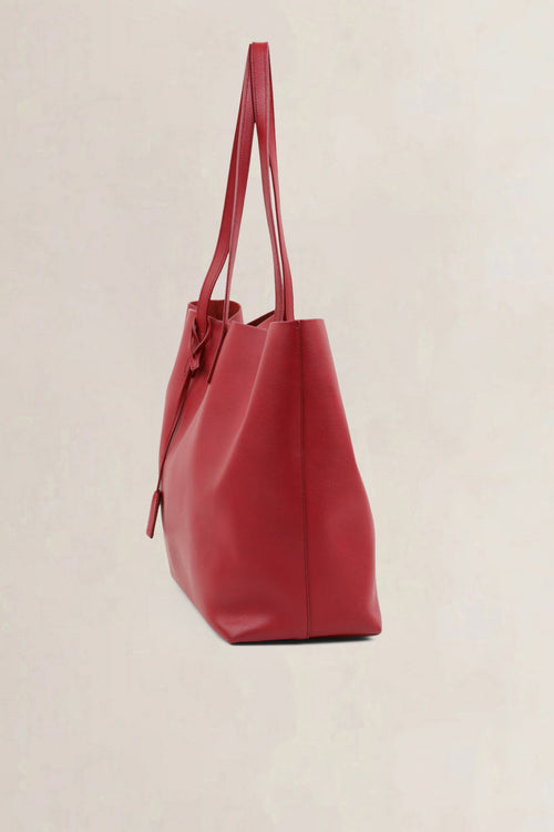 Saint Laurent Red Shopping Tote