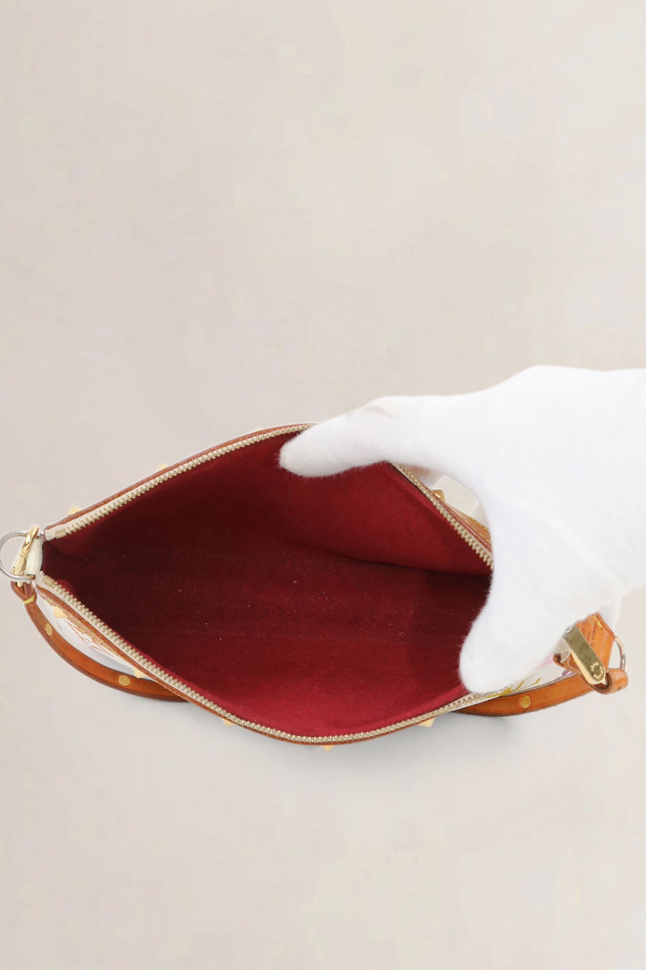 Louis Vuitton x Takashi Murakami Pochette Accessoires Monogram Top Handle Bag