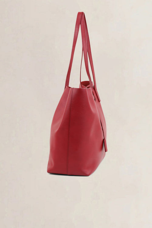 Saint Laurent Red Shopping Tote