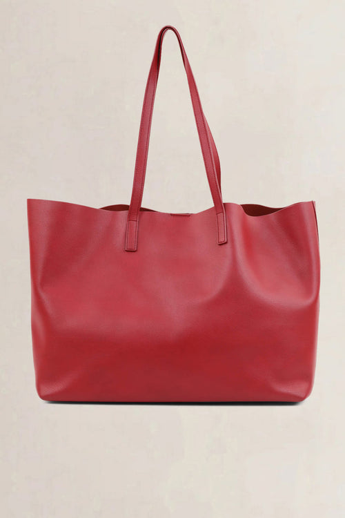 Saint Laurent Red Shopping Tote