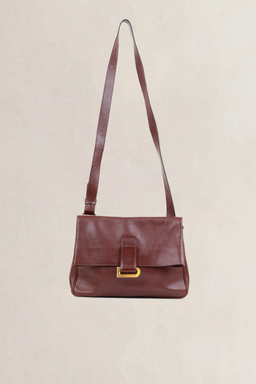 Delvaux Brown Relais Trotteur Crossbody Bag