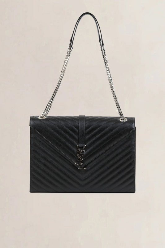 Black Large Enveloppe Shoulder Bag