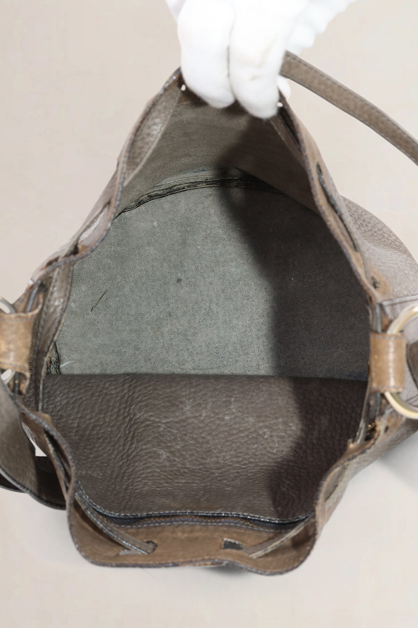 Delvaux Brown Gibus — preloved
