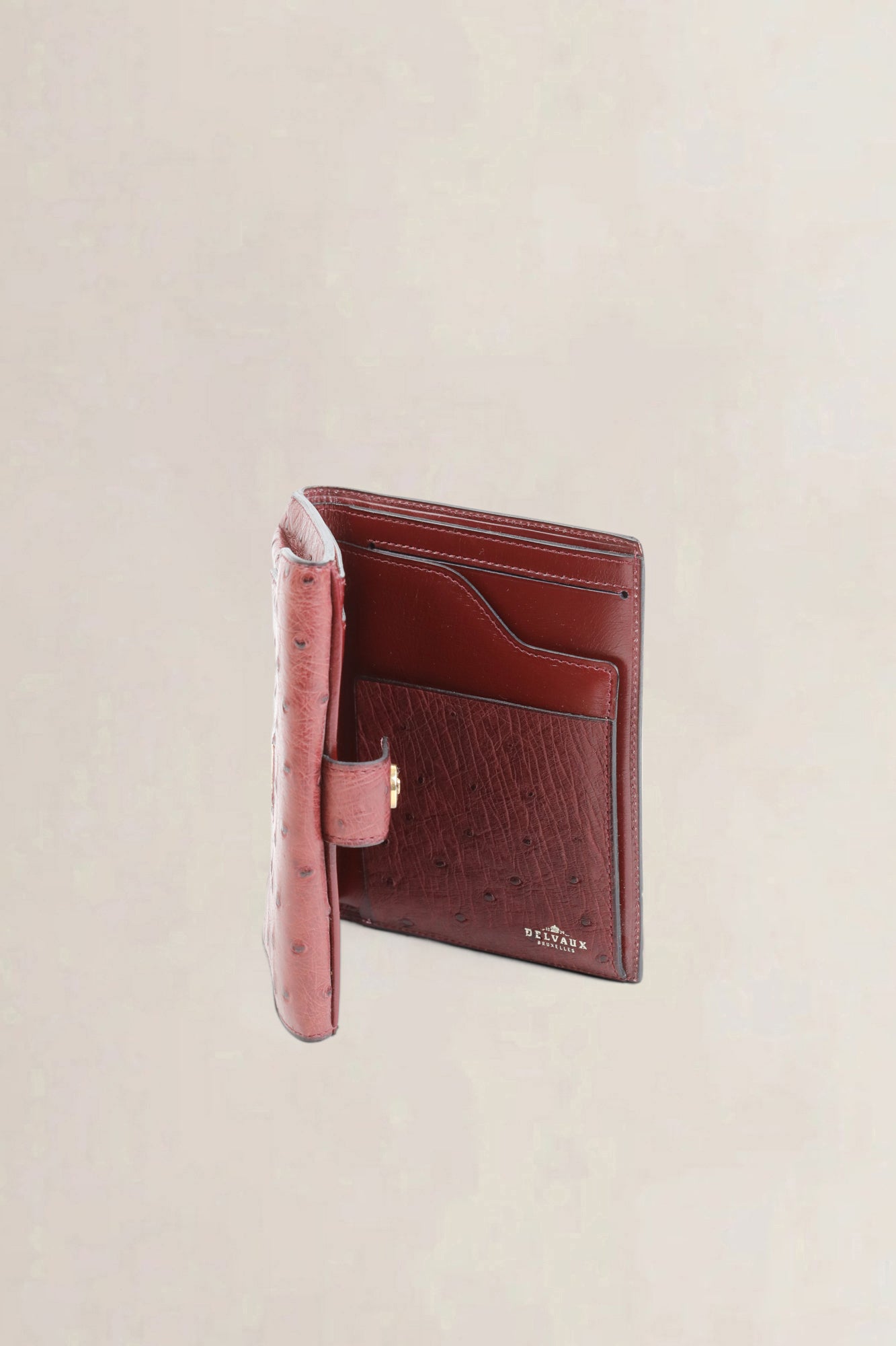 Burgundy Ostrich Wallet