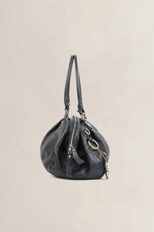 Gucci Black Suckey Monogram Crossbody Bag
