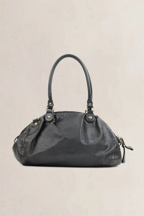Gucci Black Suckey Monogram Crossbody Bag