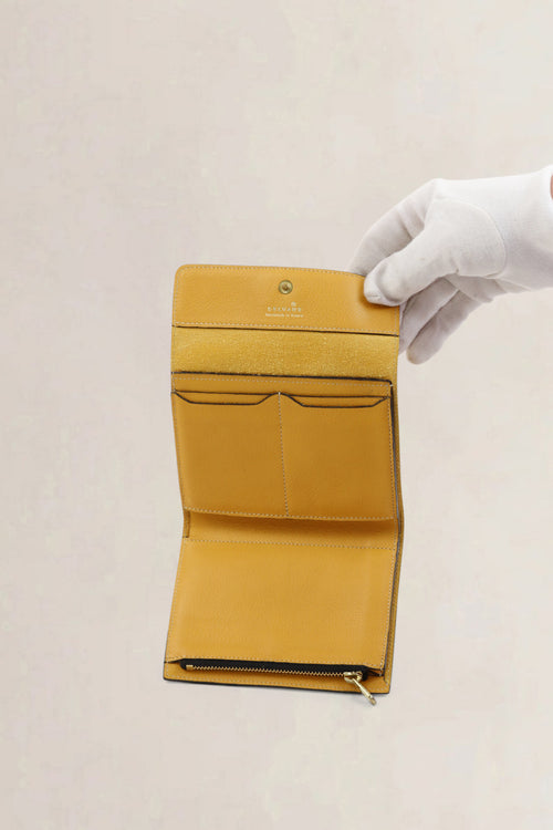 Delvaux Yellow Wallet