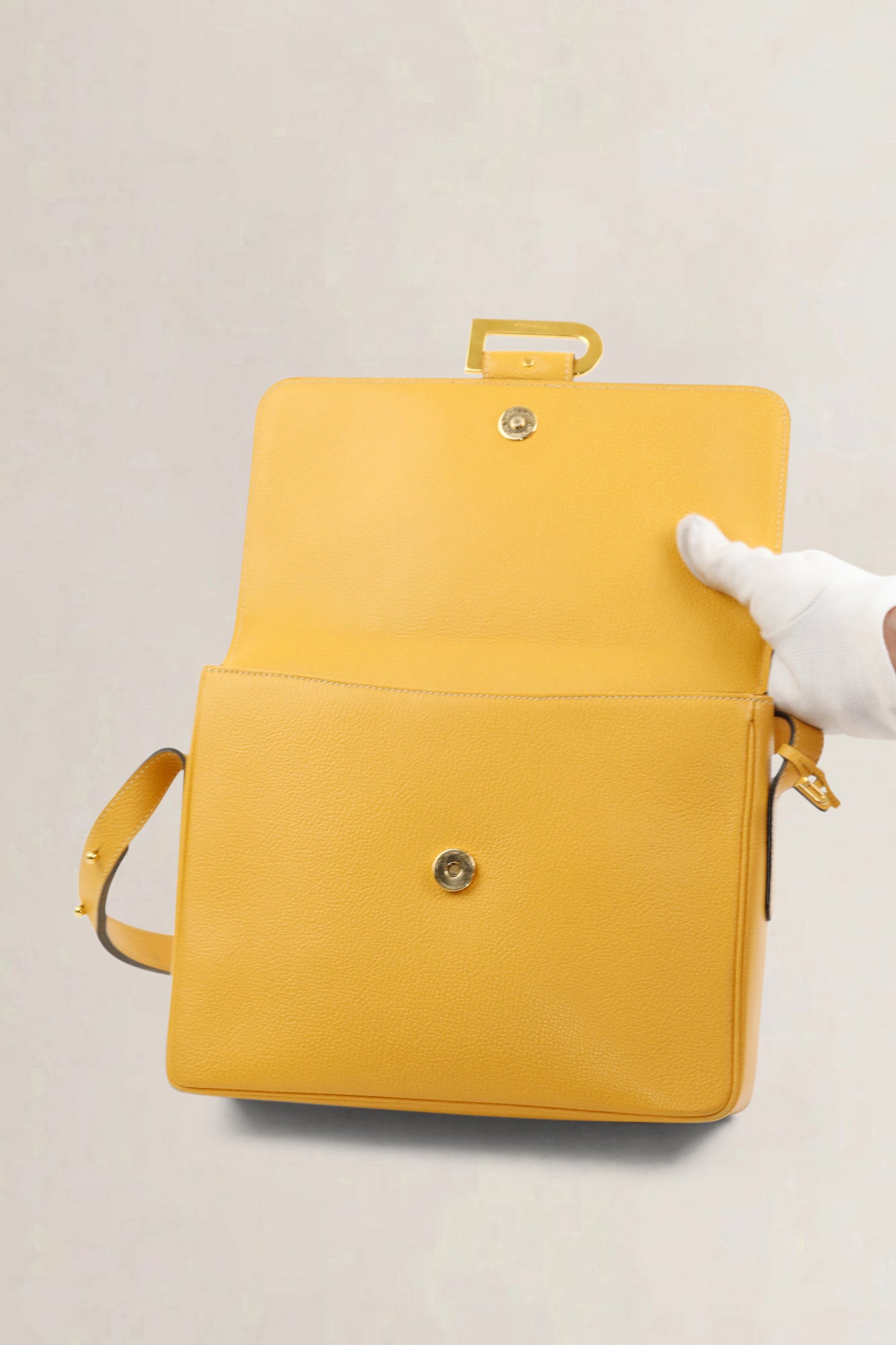 Yellow Poirier Crossbody Bag
