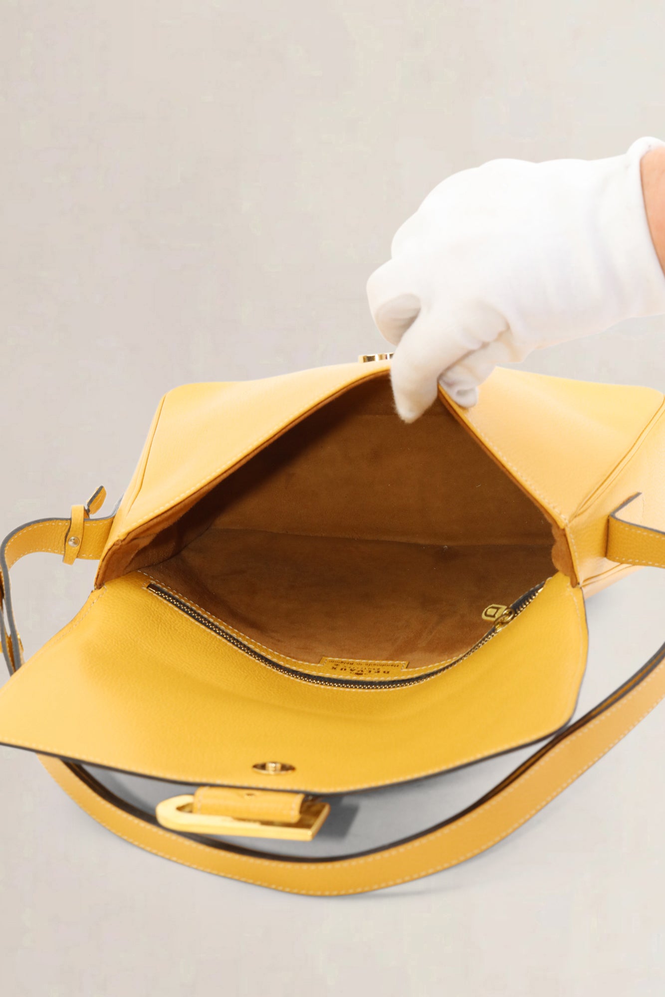Yellow Poirier Crossbody Bag
