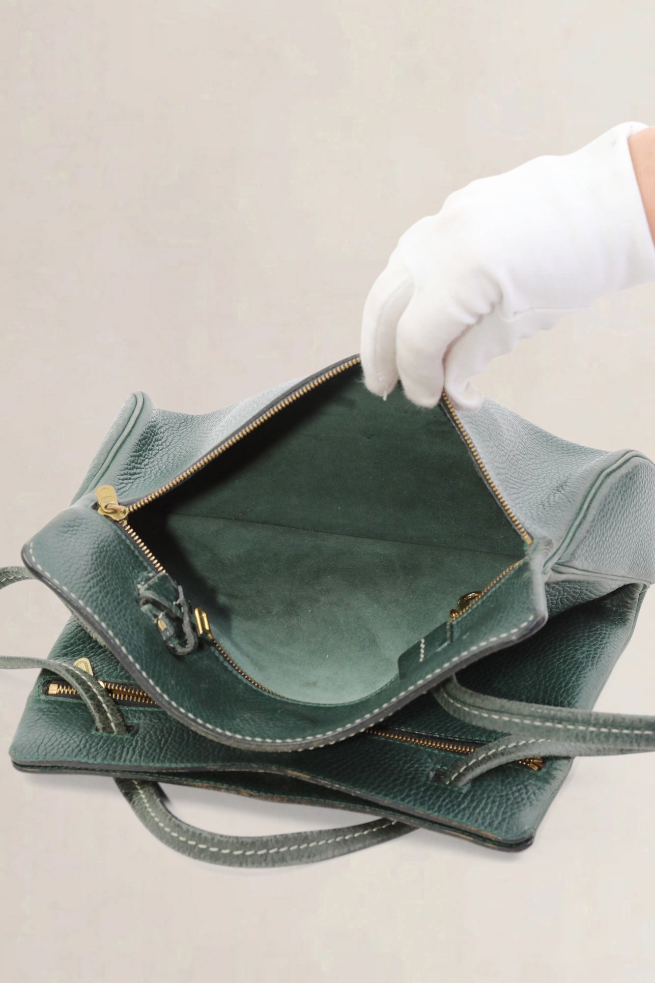 Green Leather Shoulder Bag